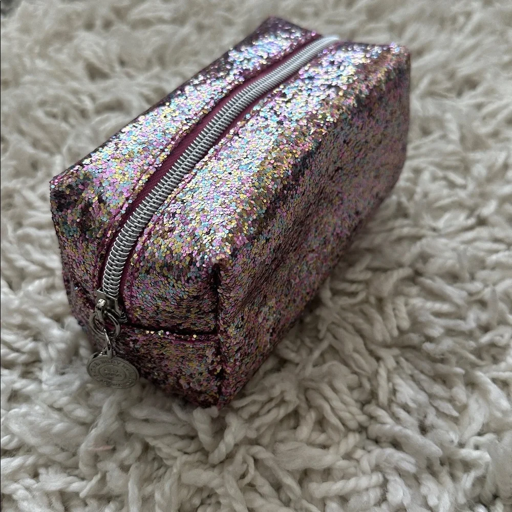 Bath & Body Works Pink Glitter Cosmetic Bag